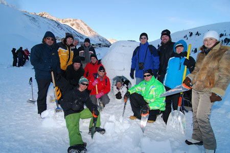 Iglu bauen nach alter tradition